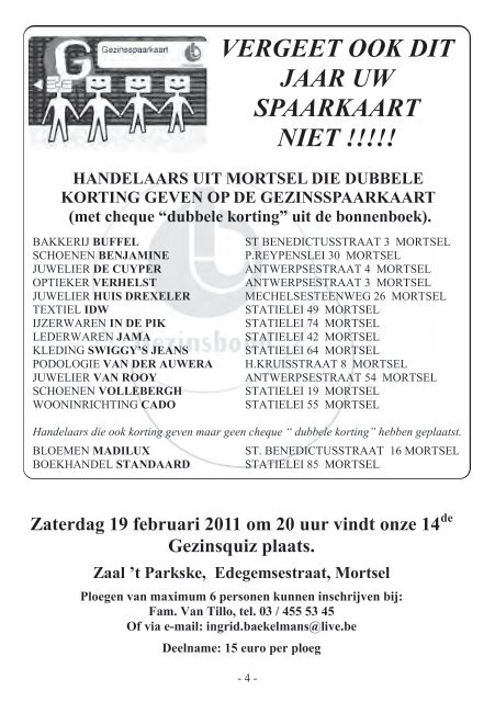 december - Gezinsbond Mortsel