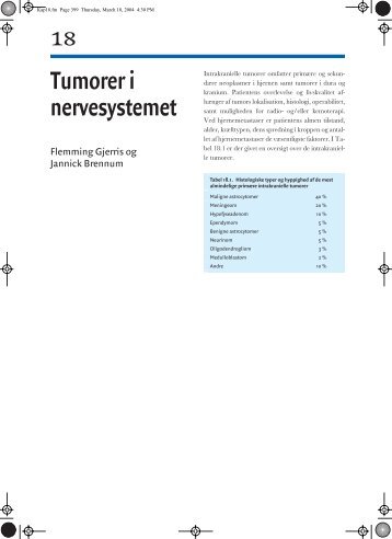 Tumorer i nervesystemet