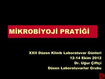 Mikrobiyoloji Pratiği - Düzen Laboratuvarlar Grubu