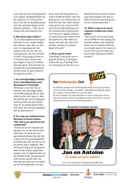 Mei 2013 - vv Kloetinge