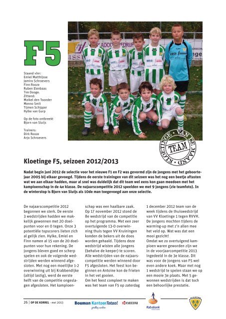 Mei 2013 - vv Kloetinge