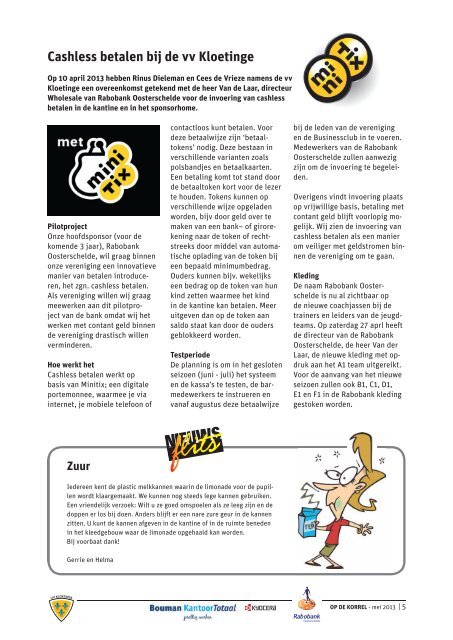 Mei 2013 - vv Kloetinge