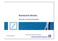 Präsentation: Russland & Ukraine - Deutsche Bank Research