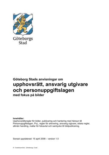 Göteborg Stads handbok om