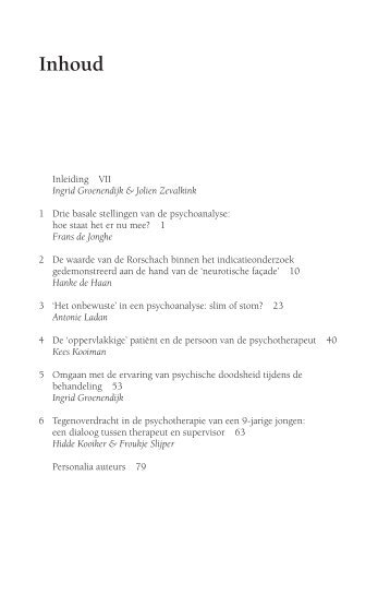 Download hier de inhoudsopgave en inleiding van Op de persoon af.