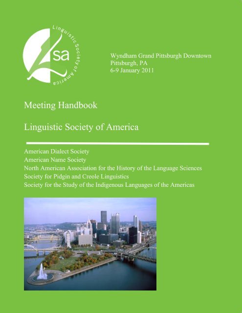 Meeting Handbook Linguistic Society of America - Nyu - New York ...