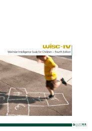 Scarica qui la brochure della WISC-IV - Giunti OS