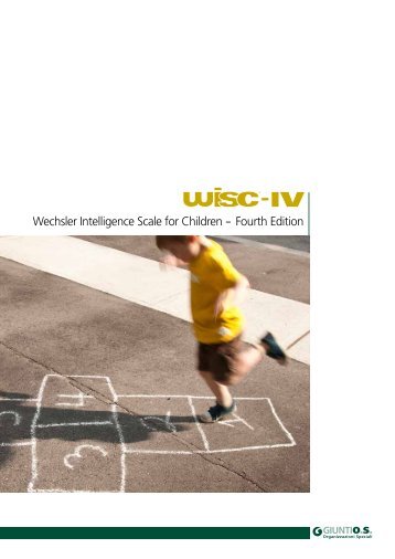 Scarica qui la brochure della WISC-IV - Giunti OS