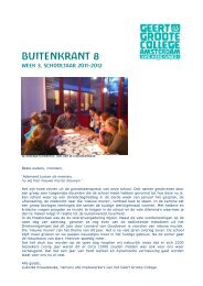 Buitenkrant 8, week 3 - Geert Groote College