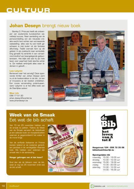 gemeentenieuws 15 november - Deerlijk