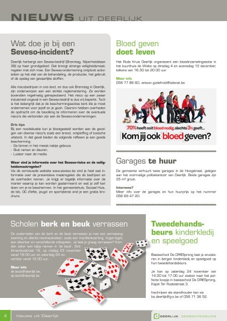 gemeentenieuws 15 november - Deerlijk