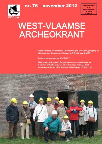 WEST-VLAAMSE ARCHEOKRANT - VOBoW