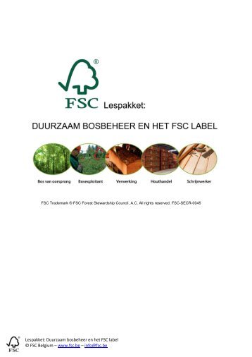 Klik hier voor het algemeen FSC lespakket