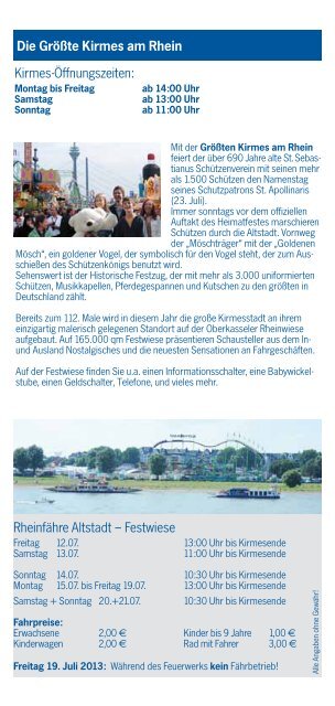 Hier können Sie das brandneue Kirmes-Programmheft downloaden!