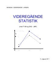 C:\mol\noter i mat+stat\Statistik\Statistiknoter\Videreg.ende statistik ...