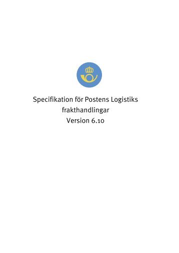 (specifikation) exkl. DPD (pdf) - Posten