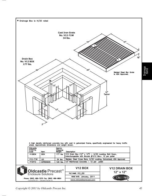 Concrete Products Catalog - Oldcastle Precast