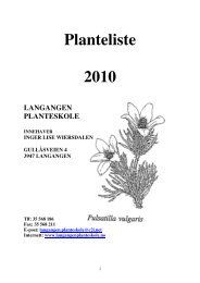 Planteliste 2010 - Langangen planteskole