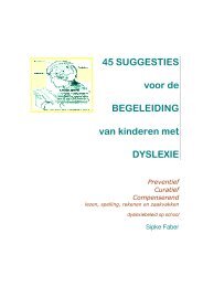 Tips voor kinderen met dyslexie - Osteopathiebijkinderen