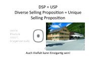 DSP = USP Diverse Selling Proposigon = Unique Selling Proposigon