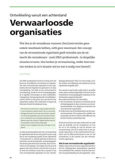 Verwaarloosde organisaties