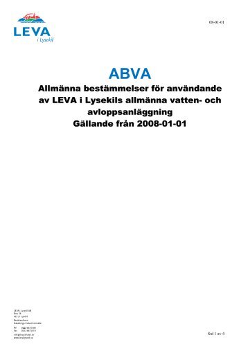 ABVA 2008.pdf - LEVA i Lysekil