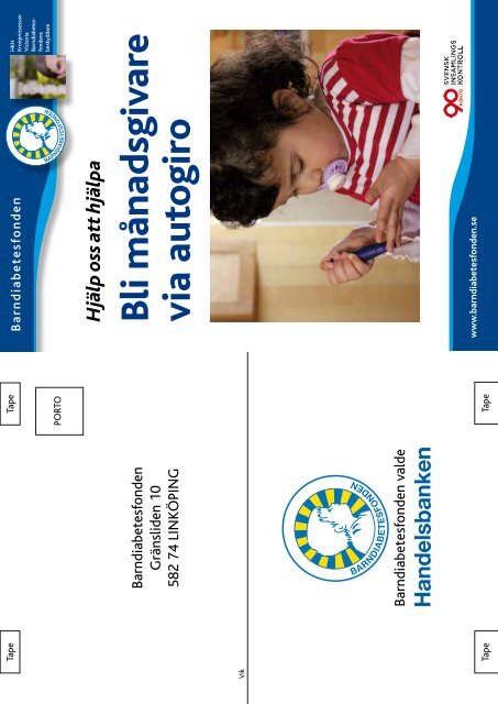 Sticket nr 1/2013 - Barndiabetesfonden