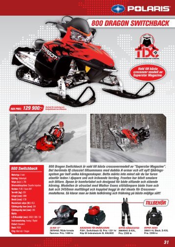 800 DRAGON SWITCHBACK - Polaris