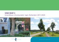 Visie RGsP 3 Groenblauw structuurplan regio Rotterdam 2011-2020