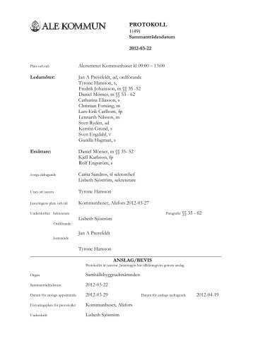 Protokoll 120322.pdf - Ale kommun
