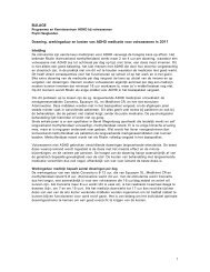 Bijlage - Kosten ADHD medicatie 2011 _3_ - PsyQ