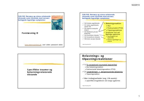 Belastnings- og tilpasningsreaktioner - Psykiater.nu