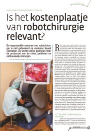 Is het kostenplaatje van robotchirurgie relevant?