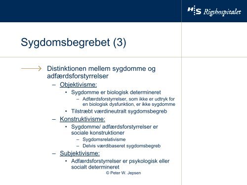 Tre teser om sygdom