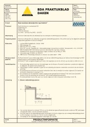 BDA PRAKTIJKBLAD DAKEN