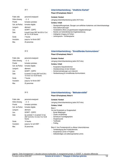 Programme 2006-2007 - SCRIPT