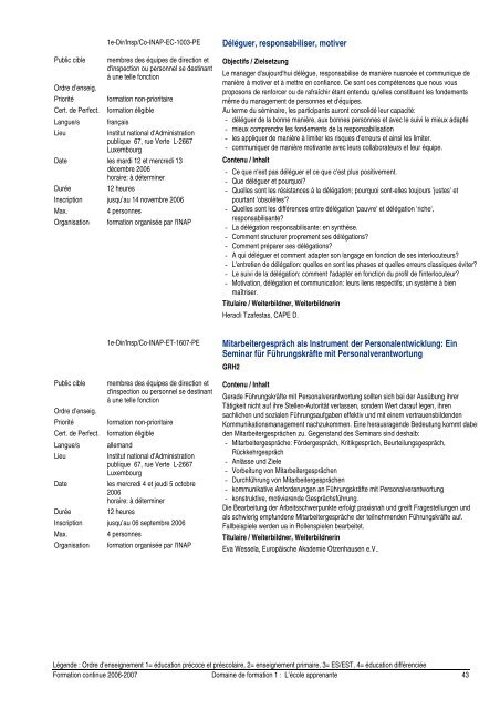 Programme 2006-2007 - SCRIPT