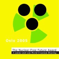 Oslo 2005 - The Nuclear-Free Future Award