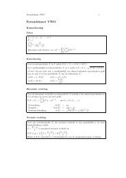 Formulekaart VWO - J.P. Hogendijk