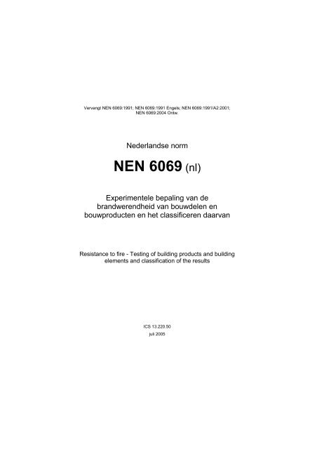 NEN 6069 (nl) - Bouwwereld