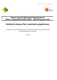 Statistisch analyseplan.pdf - Steunpunt Milieu en Gezondheid