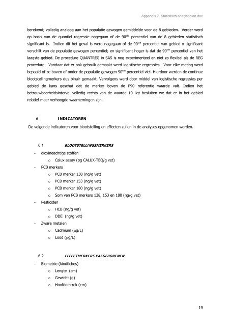 Statistisch analyseplan.pdf - Steunpunt Milieu en Gezondheid