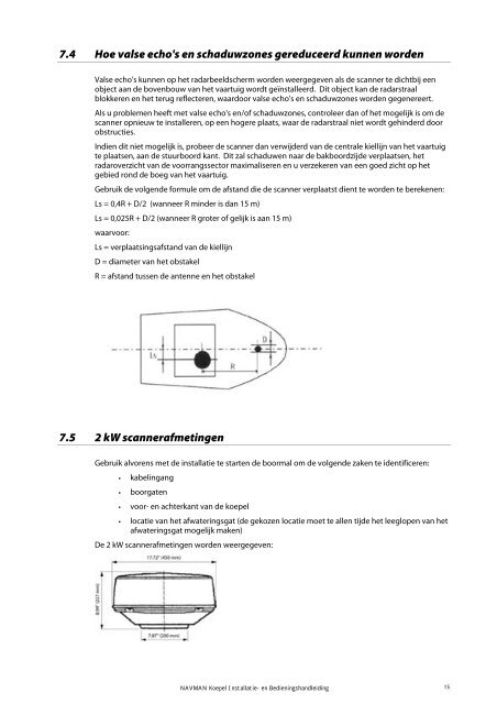 NAVMAN 2 kW Radar Installation Manual