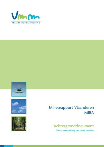 Verspreiding zware metalen - Milieurapport Vlaanderen MIRA