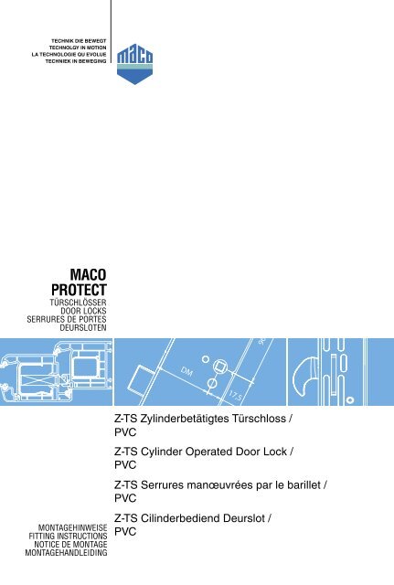Z-TS Cylinder Operated Door Lock / PVC - Welcome to Qualital ...