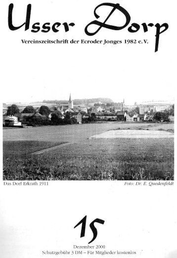 Usser Dorp 150001 - Ercroder Jonges 1982 e.v.