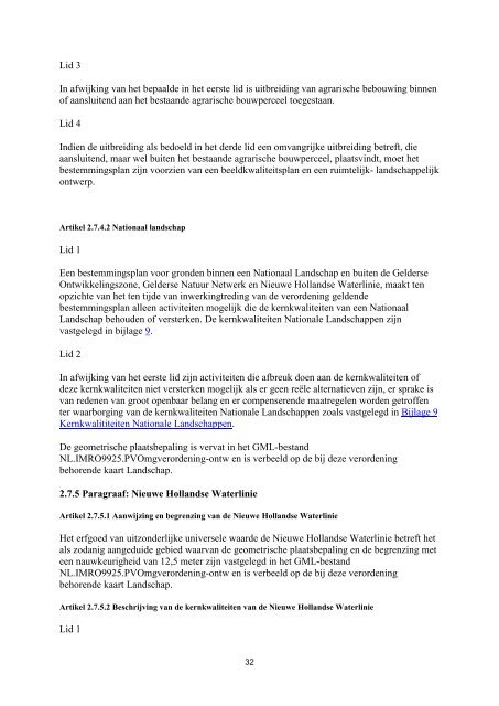 Omgevingsverordening Gelderland, ontwerp - GNMF