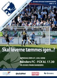 juli 2008 - Randers FC vs FC København