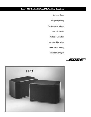301® Direct/Reflecting - Bose