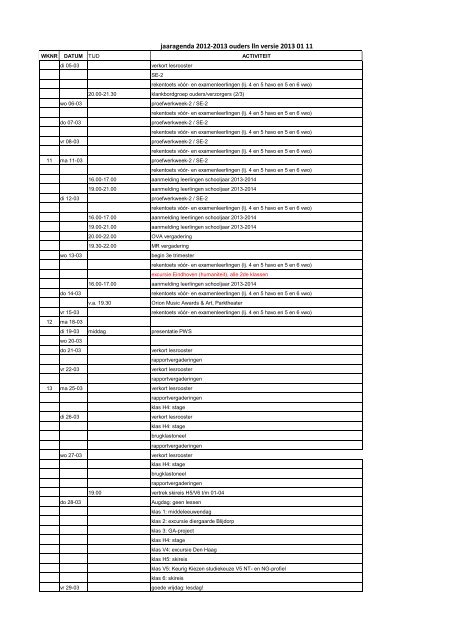 jaaragenda 2012-2013 ouders lln versie 2013 01 11 - Augustinianum